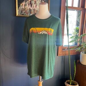 Green Graphic Short Sleeve Tee